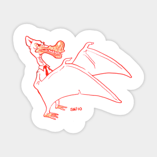 Office Pterodactyl Sticker